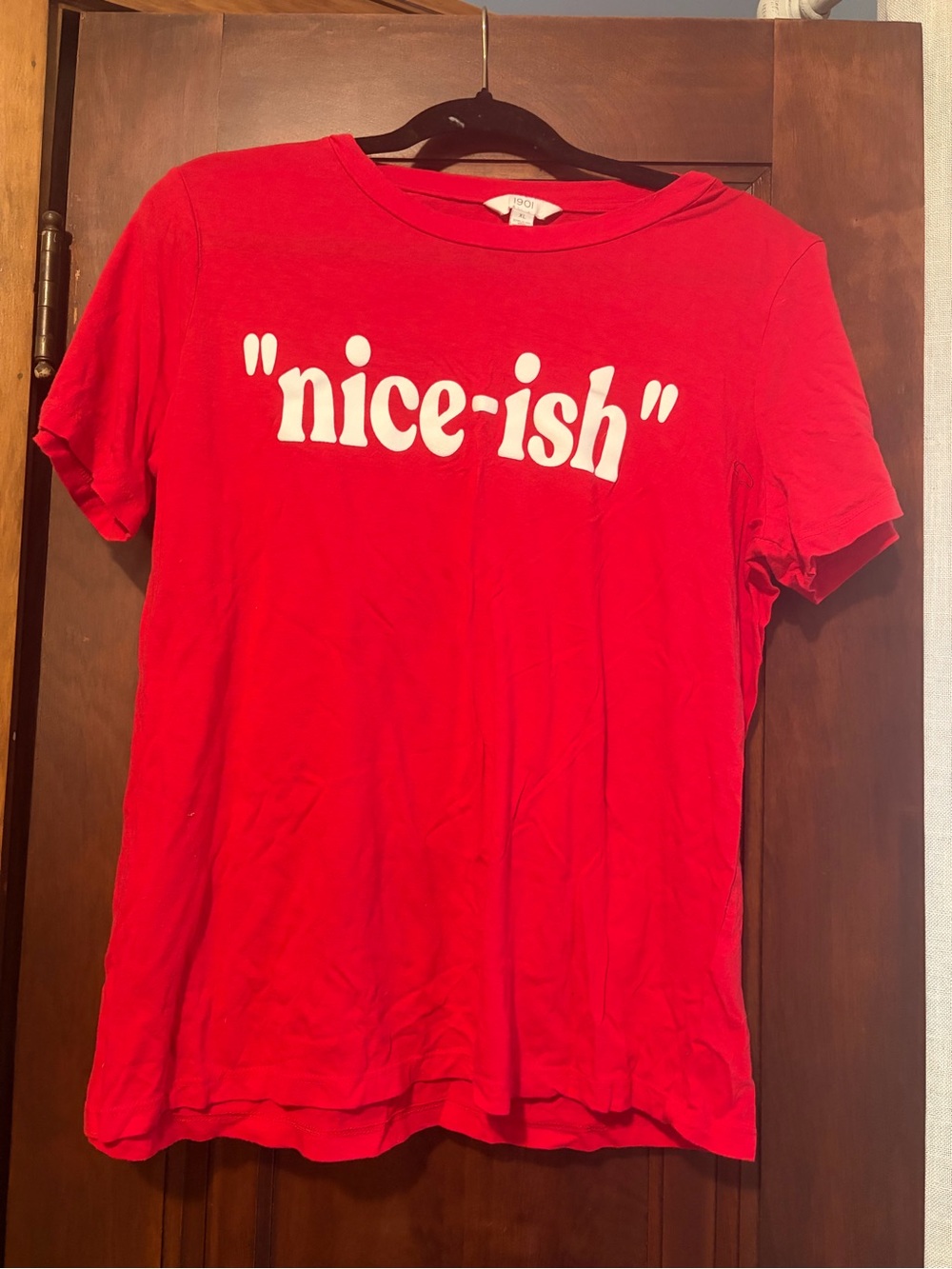 1901 Red Crewneck Tee